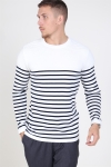 Kronstadt Link Stripe Knit Off White/navy