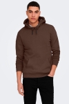 ONLY & SONS CERES HOODIE SWEAT Hot Fudge