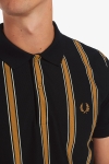 Fred Perry TEXTURED STRIPE POLO 102 Black