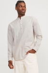 Jack & Jones Summer Tunic Linen Blend Shirt LS Crockery