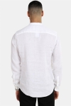 Only & Sons Luke LS Linen Mandarine Shirt White