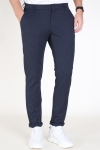 WoodBird Steffen Mel. Pant Navy Mel