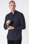 Jack & Jones JJEBAND HEATHER  SHIRT L/S STS Dark Grey Melange SLIM FIT