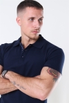 Muscle Fit Stretch Polo SS Blue Navy