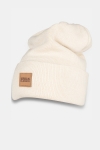 Urban Classics Leatherpatch Long Beanie Sand