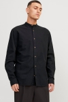 Jack & Jones Summer Band Linen Shirt LS Black