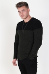 Only & Sons Sato 5 Colorblock Crew Neck Knit Rosin