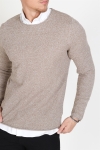 Selected Rocky Crew Neck Knit Sepia Tint