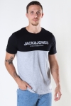 Jack & Jones JJEURBAN BLOCKING TEE SS O-NECK NOOS Black White-Griffen Print/Slim Fit