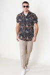 Only & Sons Gabrial S/S Animal Viscose Shirt Black/Zoo Print