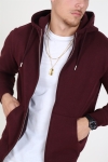 Solid Organic Morgan Zip Sweatshirts Wine Red Mel