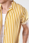 Only & Sons Wayne Striped Viscose Shirt Golden Spice