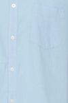 Solid Allan SS Linen Shirt Chambray Blue