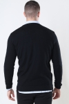 Clean Cut Copenhagen Merino Wool Crew Strik Black