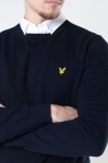 Lyle & Scott Cotton Merino Crew Jumper Dark Navy