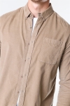 Solid Juan LS Corduroy Shirt Sand