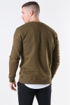 Les Deux Dark Oliven Green/Burnt Orange Piece Sweatshirt