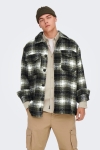 ONLY & SONS ONSCANE CHECK  JACKET OTW Peat