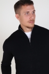 Tailored & Originals Knit - Murray Half zip Black