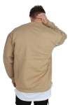 Urban Classics Oversized Open Edge Crew Warm Sand