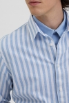 Selected SLHREGNEW-LINEN SHIRT LS CLASSIC W Allure Stripes