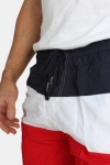 Urban Classics Color Block Badeshorts Firered/Navy/white