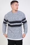 Only & Sons Cesco 5 Struc Stripe Knit Cloud Dancer