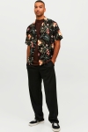 Jack & Jones Jeff Resort Floral Shirt SS Black