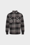 Kronstadt Ramon Check quilt overshirt Black / Grey