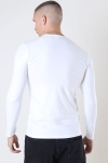 Basic Brand Muscle Fit LS T-shirt White