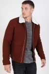 Jack & Jones Magnus Uld Bomber Jacket Cappuccino