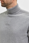 Selected BERG ROLL NECK Medium Grey Melange