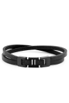 Lucleon Læder Armbånd Black