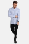 Kronstadt Dean Henley Stripe Shirt Blue