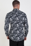 Only & Sons Frederik L/S Paisley Stretch Shirt Black