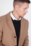 Only & Sons Julian Solid Wool Wool coat Camel