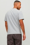 Jack & Jones Soft Linen SS Crew Stripe Tee Blue Horizon