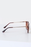 Fashion 1394 Sunglasses Brown Havana Gold Brown Gradient Lens