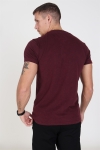 Superdry Orange Label Vintage Embroidery T-shirt Buck Burgundy Marl