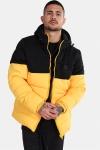 Urban Classics Hooded 2-Tone Puffer Jacket Chrome Yellow/Black