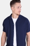 Jack & Jones Randy Resort Shirt S/S Solid Navy Blazer