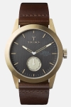 Triwa Ash Spira Watch Dark Brown Classic  Gold