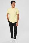 Selected Aro S/S Embroidery Polo Shirt W Noos Mellow Yellow