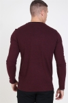 Superdry Orange Label Jacquard Texture L/S T-shirt Buck Burgundy