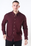 Kronstadt Johan Diego Cotton Shirt Bordeaux Mel