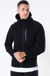 Jack & Jones Sport Sweat Zip Hoodie Black