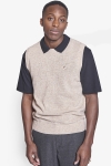 Woodbird Karl Wool Vest Sand