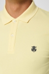 Selected Aro S/S Embroidery Polo Shirt W Noos Mellow Yellow