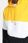 Urban Classics TB1870 3-Tone Hoodie Chrome Yellow/White/Navy