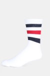 WoodBird Tennis Strømper White/Navy/Red